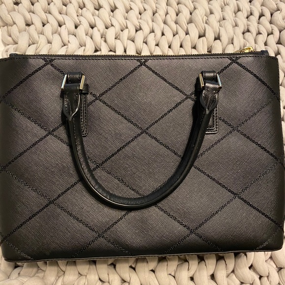 Tory Burch double zip Robinson stitched tote - Picture 4 of 9